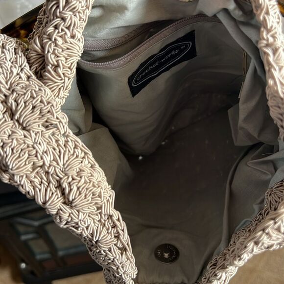 Crochet Works bag with acrylic shoulder strap. - Picture 6 of 10